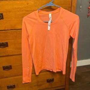 Lululemon swiftly 2.0 long sleeve orange soda